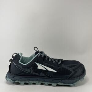 Hoka One One Lone Peak 4.5 Trail Running Shoes Navy Blue/Mint Womens Size 9.5